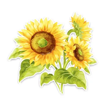 

Personality Car Sticke Beautiful Sunflower Accessories Motorcycle Decal Vinyl Waterproof Car Window PVC