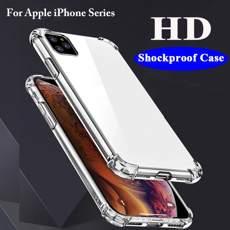 

Soft TPU Case for iPhone 11 pro Max 2019 Silicone Cover Case for iPhone XR X XS Max Shockproof Phone Cover Fundas Coque aiphone