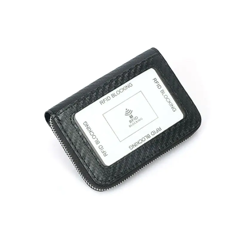 THINKTHENDO для мужчин кожа RFID кредитный держатель для карт чехол карман на молнии Кошелек Органайзер