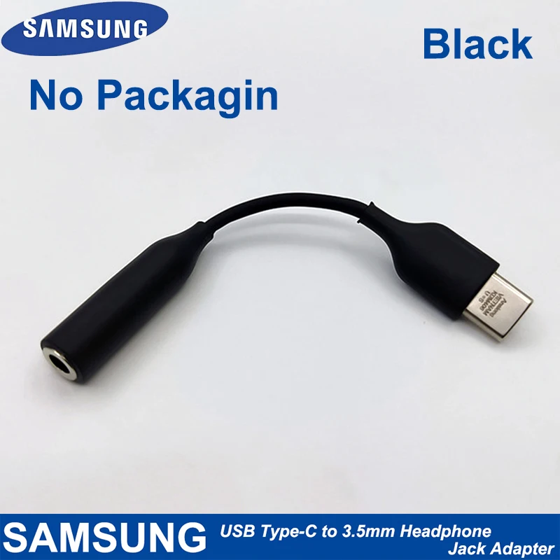 SAMSUNG Type C 3.5 Jack Earphone Cable USB-C to 3.5mm AUX Headphones Adapter For Samsung Galaxy Note 10 Plus 10+ A90 A80 A60 A8S iphone to type c converter Adapters & Converters