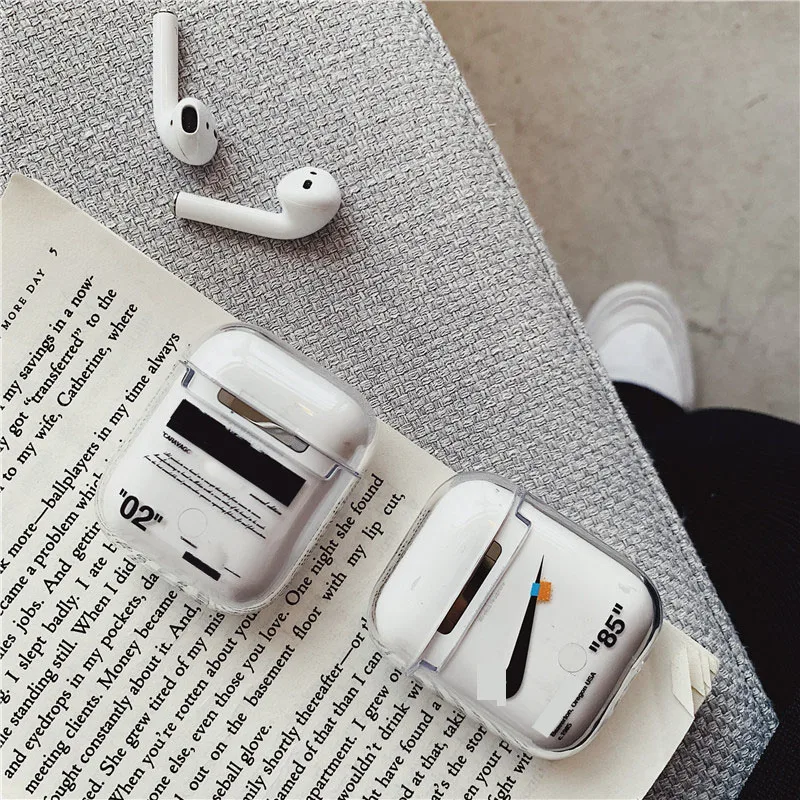 Модные сумки для Apple Airpods чехол Bluetooth аксессуары гарнитура наушники прозрачные fundas чехол для Airpods 1 2 Чехол Коробка