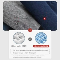 10 paires/lot chaussettes en coton pour hommes d'affaires nouveau Style chaussettes décontractées noires doux respirant été hiver chaussettes longues grande taille (7-14) 2