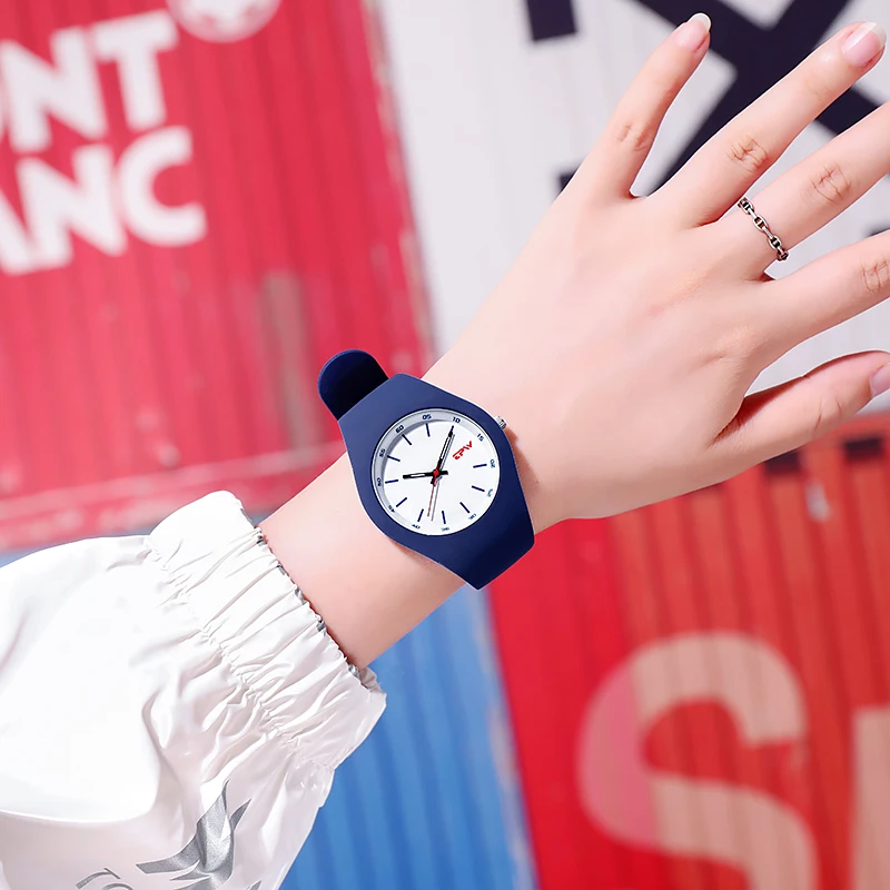 TPW Full Size 40mm Quartz Watch For Women Rubber Strap Skin Friendly Silicone watch 5