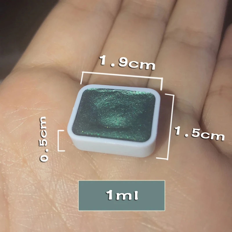 6/12/18 color Pearlescent Watercolor Pigment Pearlescent Pigment Art Metallic Glitter Acuarela School Stationery Glitter Powder
