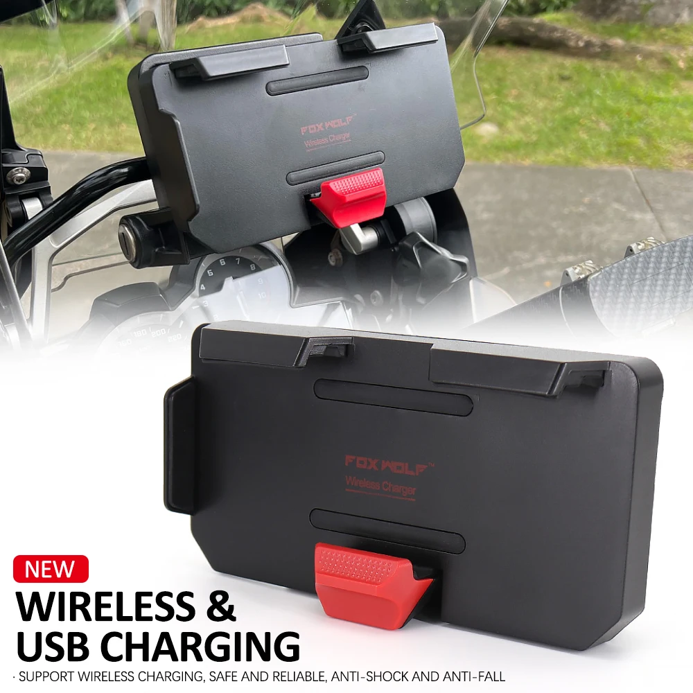 Беспроводное зарядное устройство для мотоцикла, для BMW R 1200 1250 GS Adventure LC F 750 850 GS F900R