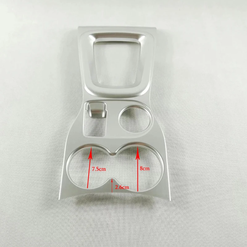 For-For-Renault-Kadjar-2015-2016-2017-ABS-Chrome-Car-Gear-shift-Knob-Water-Cup-Frame