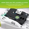 Multicolor TZe-FX231 Flexible Cable Label Tapes tze tape Replace for Brother p-touch printer Flexible label tze-fx231 tzefx231 ► Photo 2/6