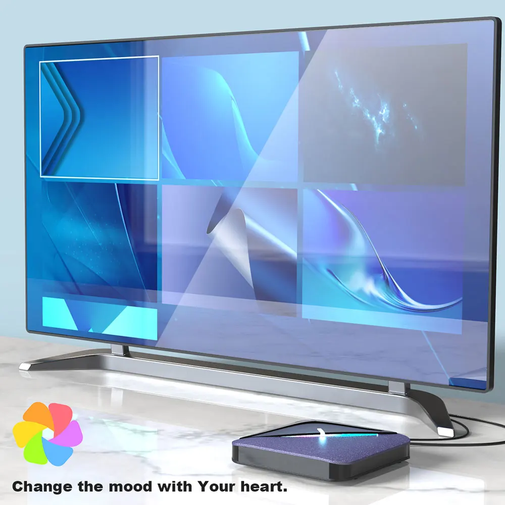  A95X F3 Android 9.0 Smart TV Box Amlogic S905X3 2GB RAM 16GB ROM 5G WIFI bluetooth 4.0 4K RGB Light
