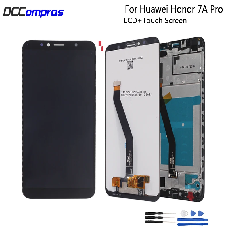 Оригинальный ЖК дисплей с рамкой для Huawei Honor 7A pro сенсорный экран запчасти