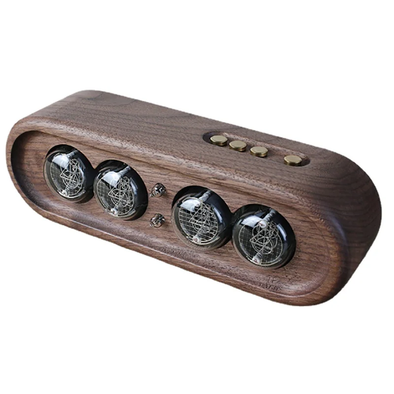 Роскошные Цифровые настольные часы Nixie в виде трубки тихие электронные