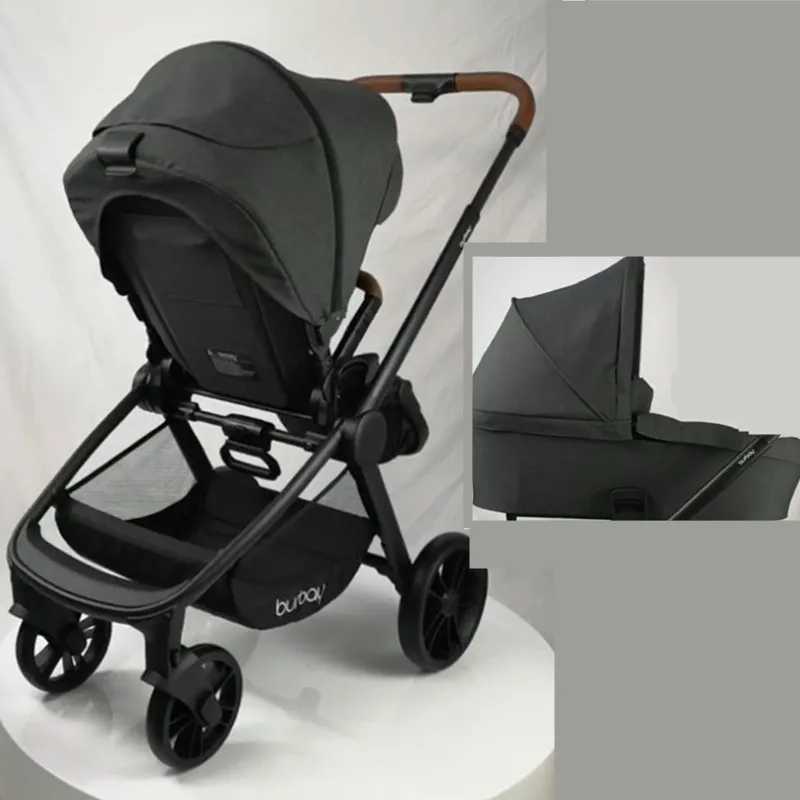 Детская коляска 3 в 1 europen big baby two way ride - Color: Dark Green