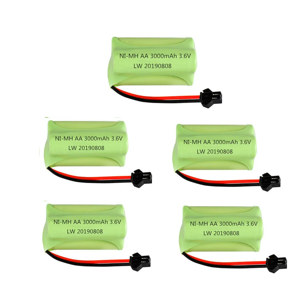 T модель) 3,6 v 3000mAh NiMH батарея Ni-MH AA 3000mAh 3,6 v перезаряжаемая батарея для радиоуправляемых игрушек автомобилей модель лодки