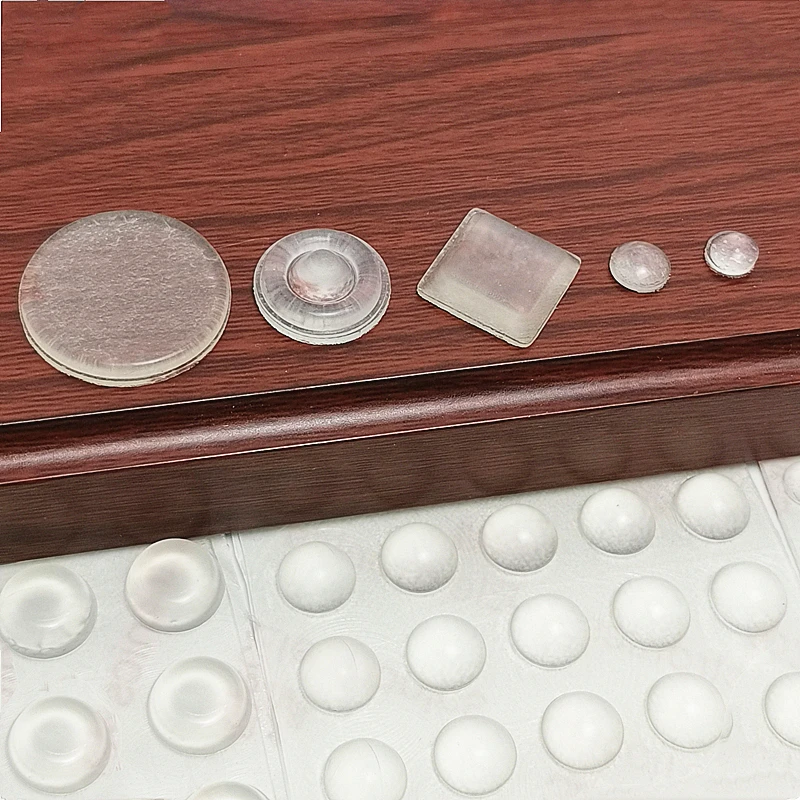 3 Sets Transparent Self Adhesive Rubber Damper Buffer Cabinet Bumpers Silicone Furniture Pads Cushion Protective Hardware Pads