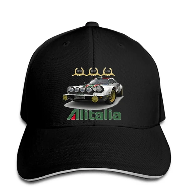 Baseball Cap Rally Racinger Lancia Stratos Hf Group 4 Alitalia White Or