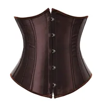 corset underbust plus size sexy bodyshaper costumes bustiers corsets cincher ladies burlesque corselet red black blue pink brown