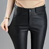 Autumn Winter Warm Women's Pants Dropshipping Female PU Leather Velvet Trousers Elastic Pencil Skinny Pants Women's Tight Pants ► Photo 1/6