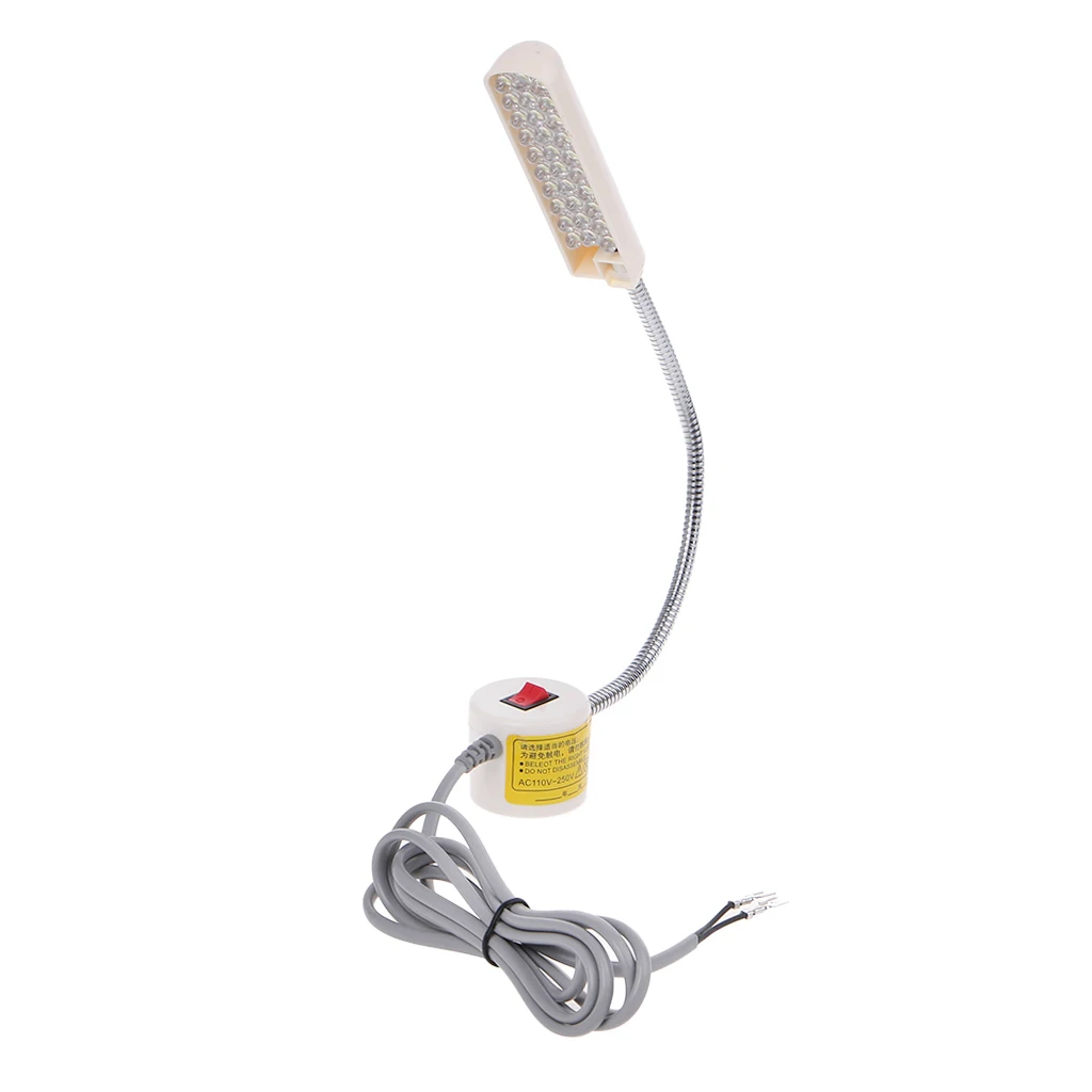 

110-250V 30 LED Sewing Machine Light Working Gooseneck Lamp with Magnetic Base Drop Ship Support