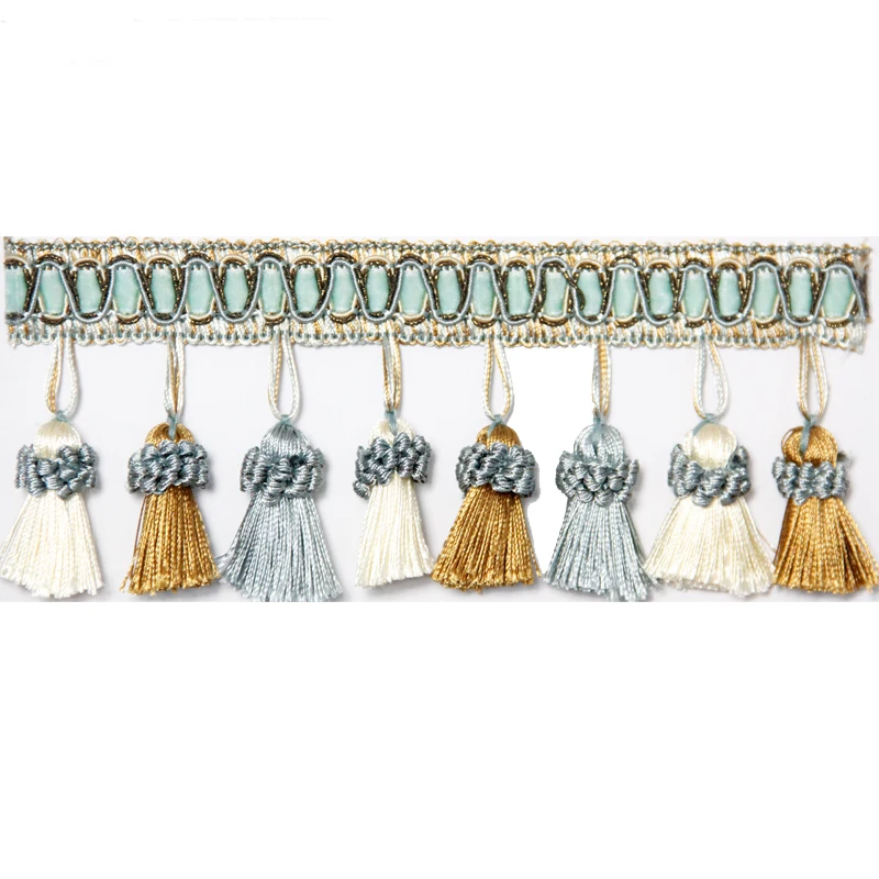 

6m/bag Elegant lace Tassel curtain fringe curtains trimmings