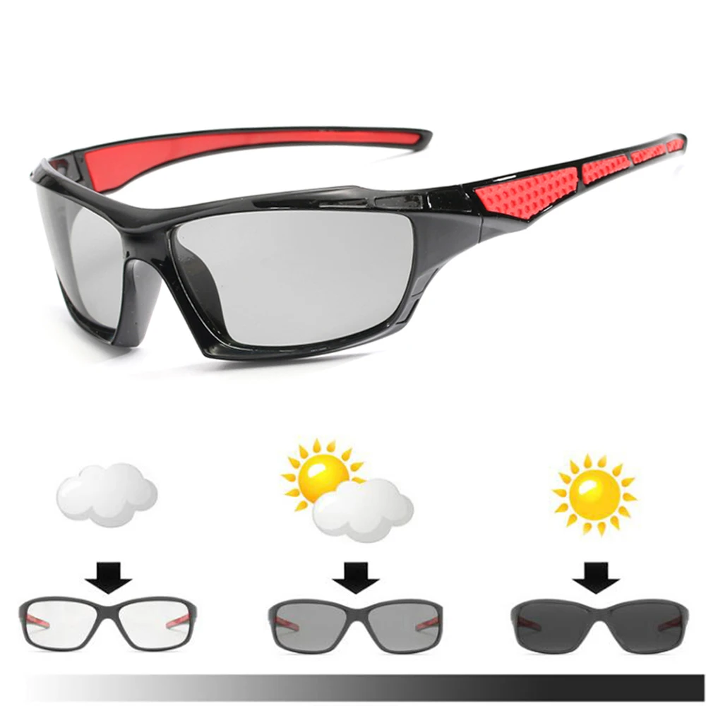 New Men's Glasses Photochromic Polarizing Glasses Sports Glasses Cycling Brand Discolor Sunglasses for Women 2020