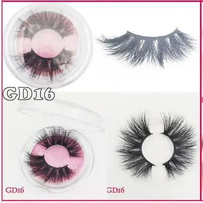 KK lashes 5d 25 мм ресницы норки 25 мм ресницы, норковые ресницы оптом wipy ресницы 3d норковые ресницы 25 мм 25 мм норковые ресницы - Цвет: GD16