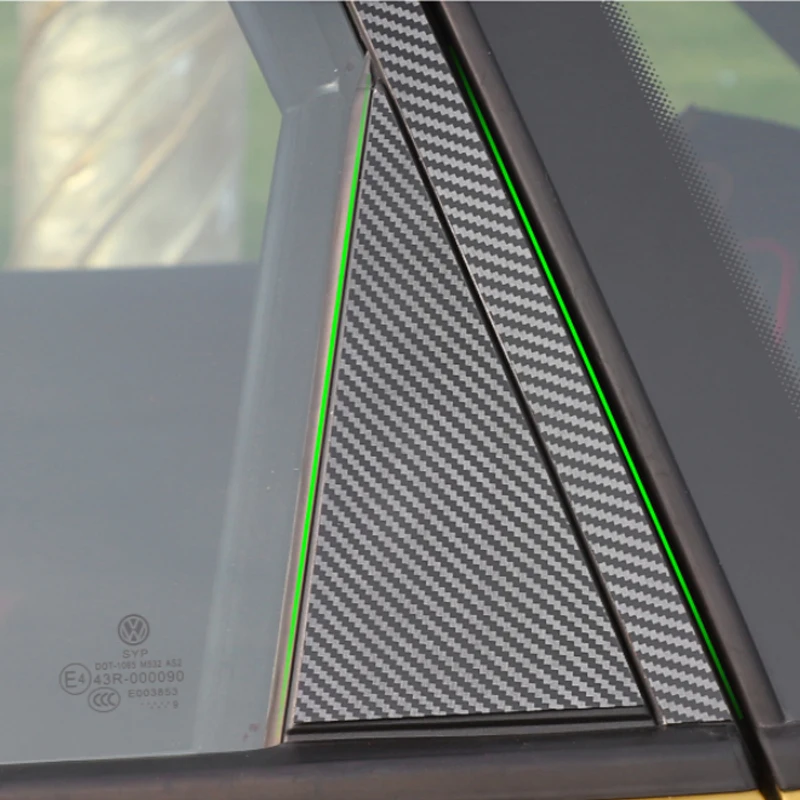 Автомобиль-Стайлинг для Volkswagen Polo Virtus MK6 AW-Н. В. Наклейки на окна автомобиля, центр стойки, отделка внешней пленки, авто аксессуары