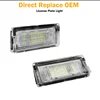 IJDM12V LED para placa de matrícula lámparas de luz blanca Led CANBUS coche Error luces de matrícula de coche para BMW E46 4D 1998-2003 ► Foto 2/6