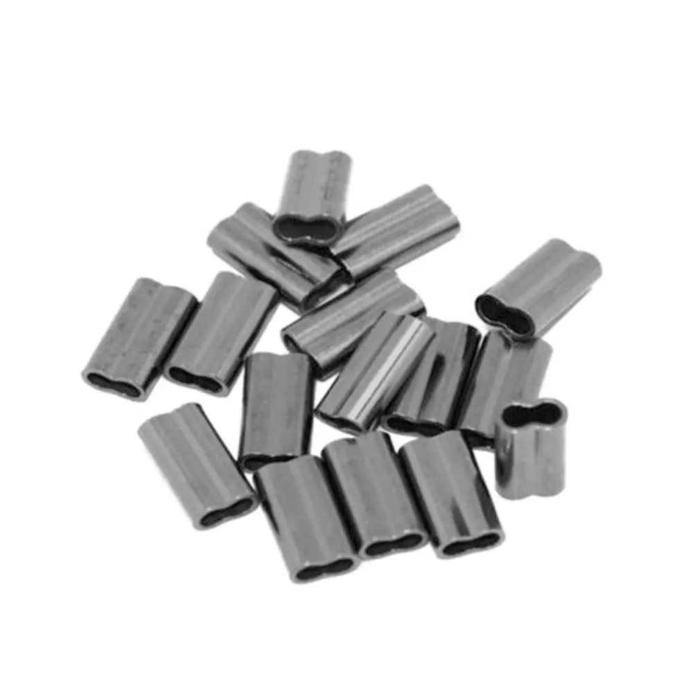 8/10mm Hot Durable Connector High Quality Stainless Steel Double Copper Tube Fishing Wire Tube Line Crimping Sleeves