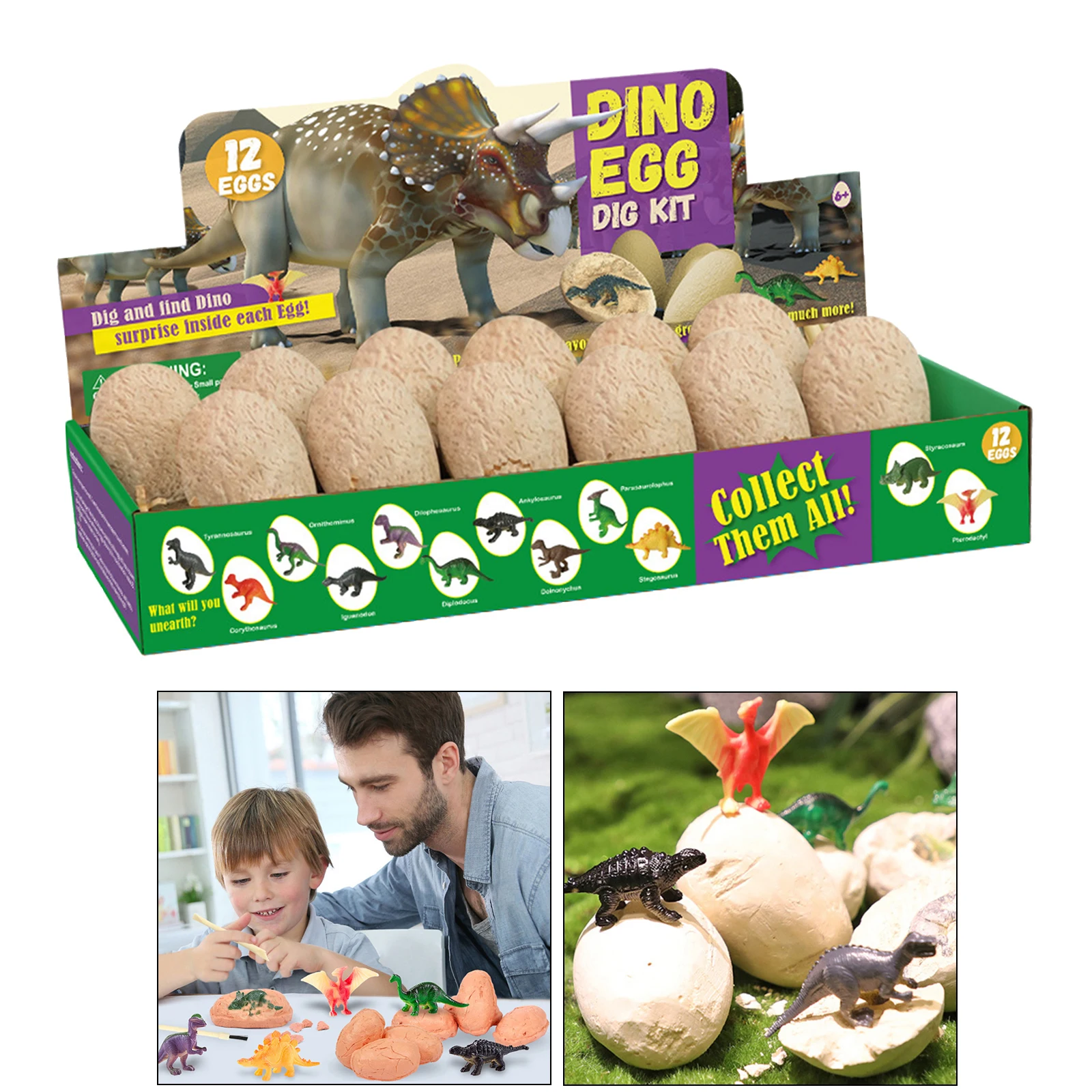 Dino Egg Digging Kit 12 Dinosaur for Boys Girls Party Archaeology Toys Age 5 6 7 Dino Egg Digging Kit 12 Dinosaur for Boys Girls Party Archaeology Toys Age 5 6 7