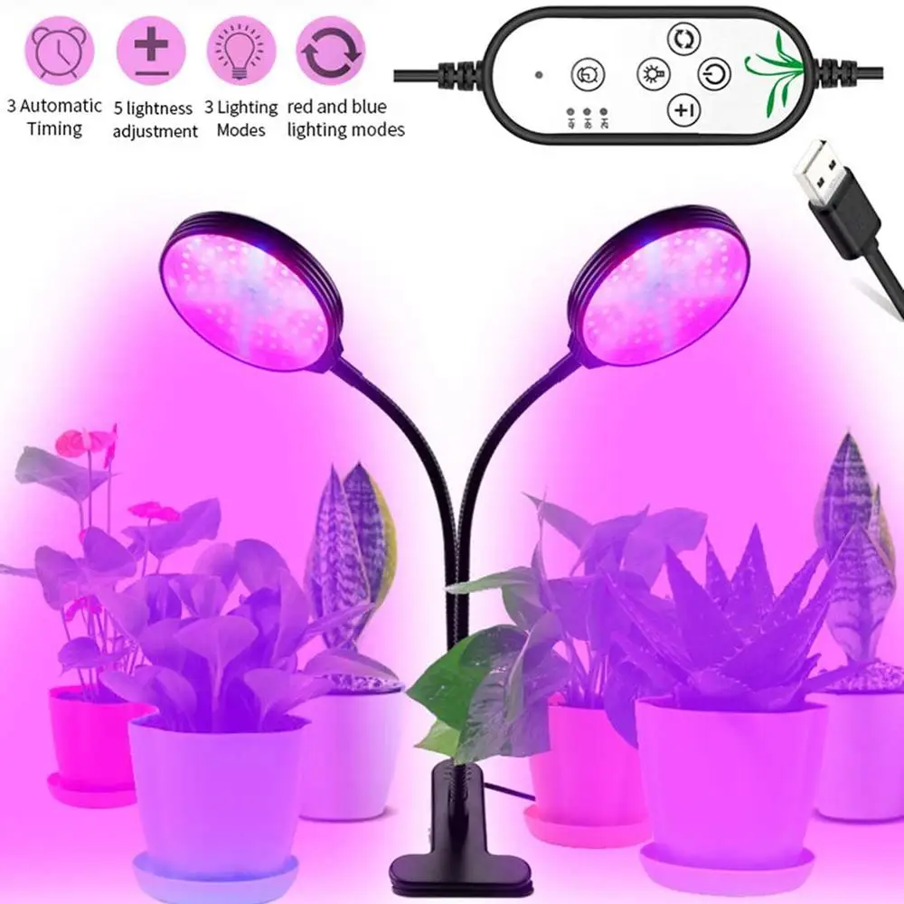 Wachsen Lichts Lampe Für Anlage USB LED Grow Light Vollspektrums Pflanzenlampe 