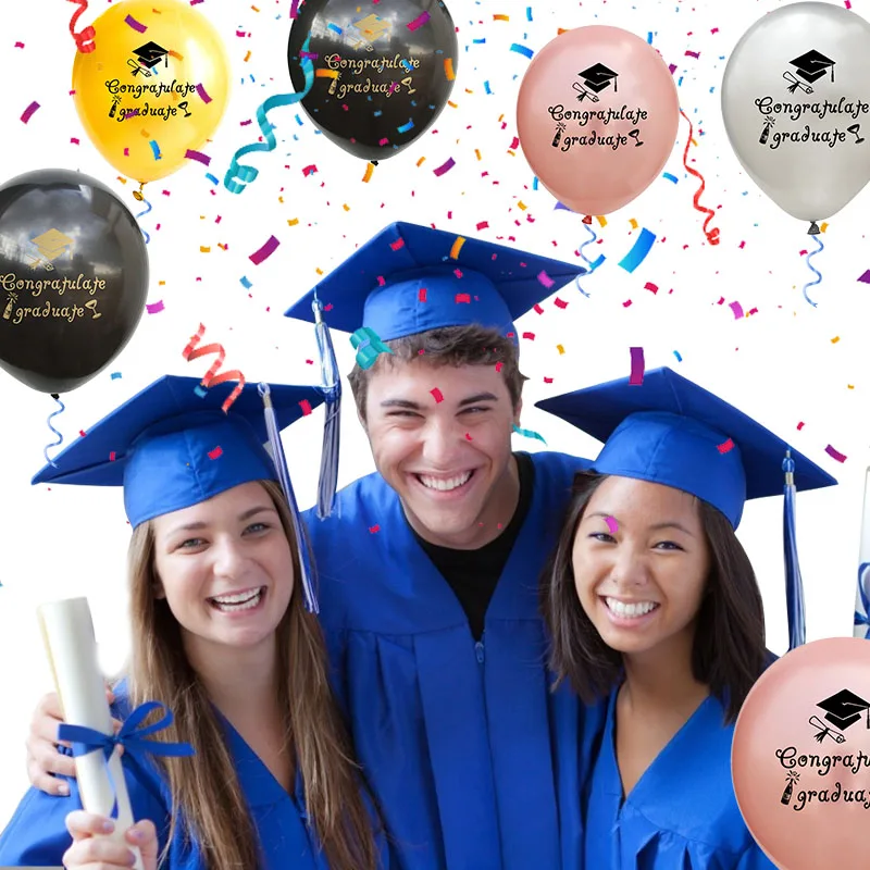 1-15pcs Graduation Balloons Gold Silver Black Latex Balloon Confetti Ballons 2022 Congratulation Grad Party Decoration Supplies 1-15pcs Graduation Balloons Gold Silver Black Latex Balloon Confetti Ballons 2022 Congratulation Grad Party Decoration Supplies