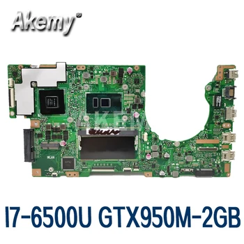 شراءAkemy جديد! K501UXM اللوحة لابتوب For Asus K501UW K501UXM K501UQ اللوحة الأصلية DDR4 4G-RAM I7-6500U GTX950M-2GB
