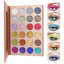 Палитра теней для век 24 цвета блестящие тени для макияжа поддоны пигментированные тени для век Водонепроницаемая текстура набор косметики