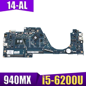 

For HP 14-AL Laptop Motherboard 855834-601 855834-001 DAG31AMB6D0 With SR2EY i5-6200U CPU 940MX 2GB GPU