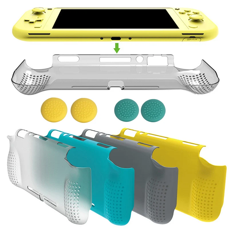 PC Antishock рукоятка защитная оболочка чехол задняя крышка для kingd Switch Lite Switch Mini аксессуары W/Grip Caps