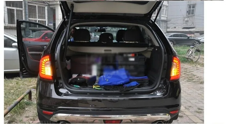 2 шт. автомобильный Стайлинг для Ford Edge задний светильник s 2012- для Edge светодиодный задний фонарь+ сигнал поворота+ тормоз+ задний светодиодный светильник