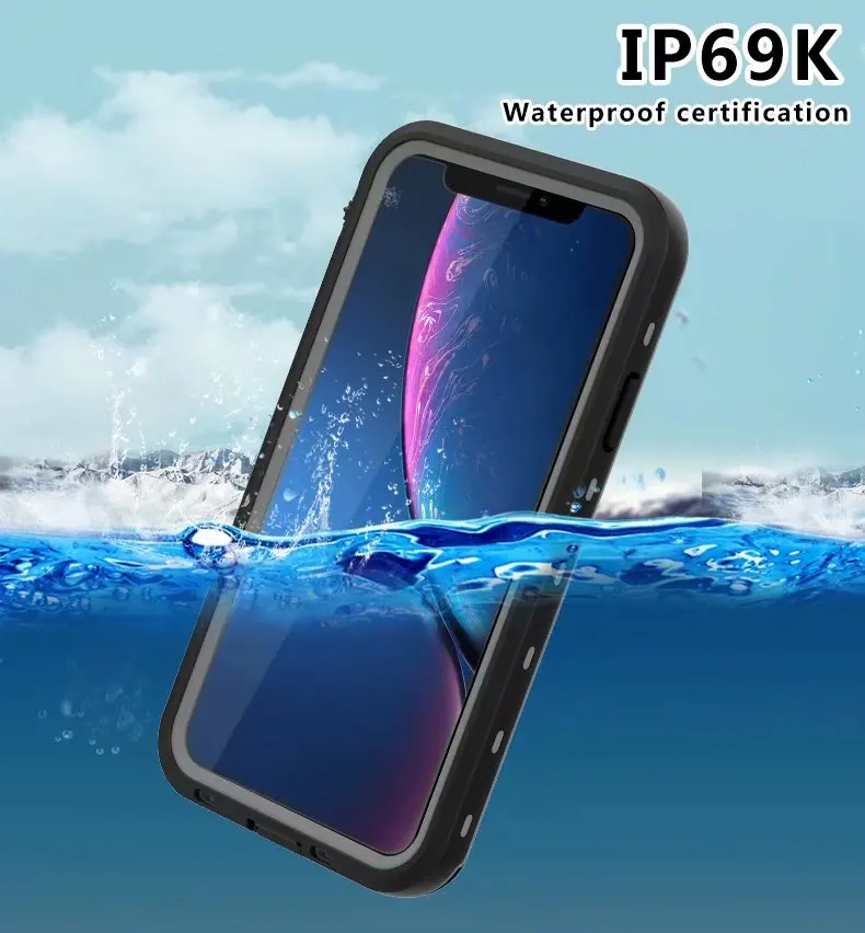 50 шт./лот, Redpepper, водонепроницаемый чехол для дайвинга и подводного плавания из поликарбоната+ ТПУ, защитный чехол с функцией подставки для iPhone 11/11 Pro/11 Pro Max