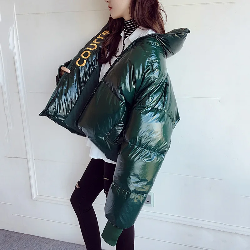 NEWDISCVRY 2020 Winter Glossy Down Parka Women's Waterproof Coat