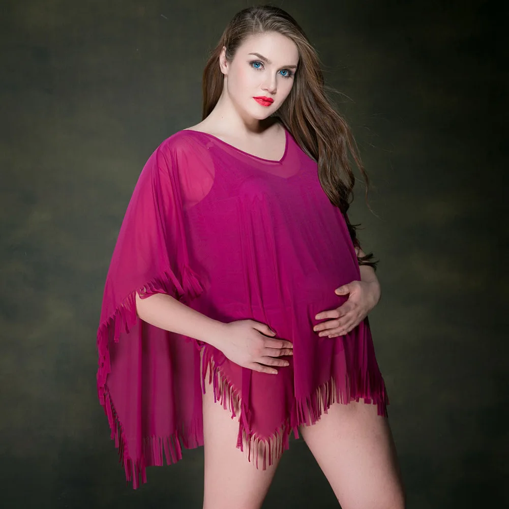 Plus Size Swimwear New Maternity Swimwear Solid Color Women's Low-waist Bikini Two-piece Solid Color Maternity Swimsuit