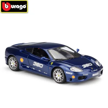

BBURAGO 1:24 FERRAR 360 Challenge Diecasts Simulation Alloy Car Model Collection Metal Toy Decoration for Kids Birthday Gifts