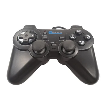 

100pcs Wired dual motor dual vibration gamepad controller for ps2 console