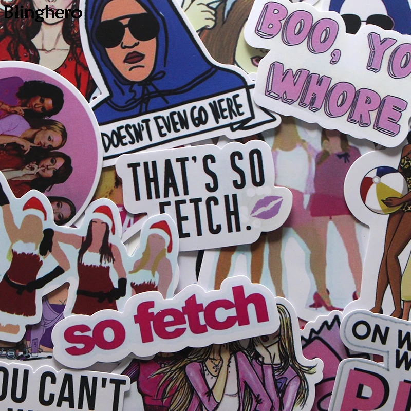 

Blinghero Mean Girls Stickers 20Pcs/set Cool Stickers Scrapbooking Stickers Laptop Bike Stickers Album Decals Stickers BH0105
