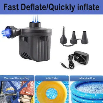 

top selling 12V Electric Air Pump Air Mattress Inflatables Couch Pool Floats Portable Pump Support Wholesale and Dropshipping