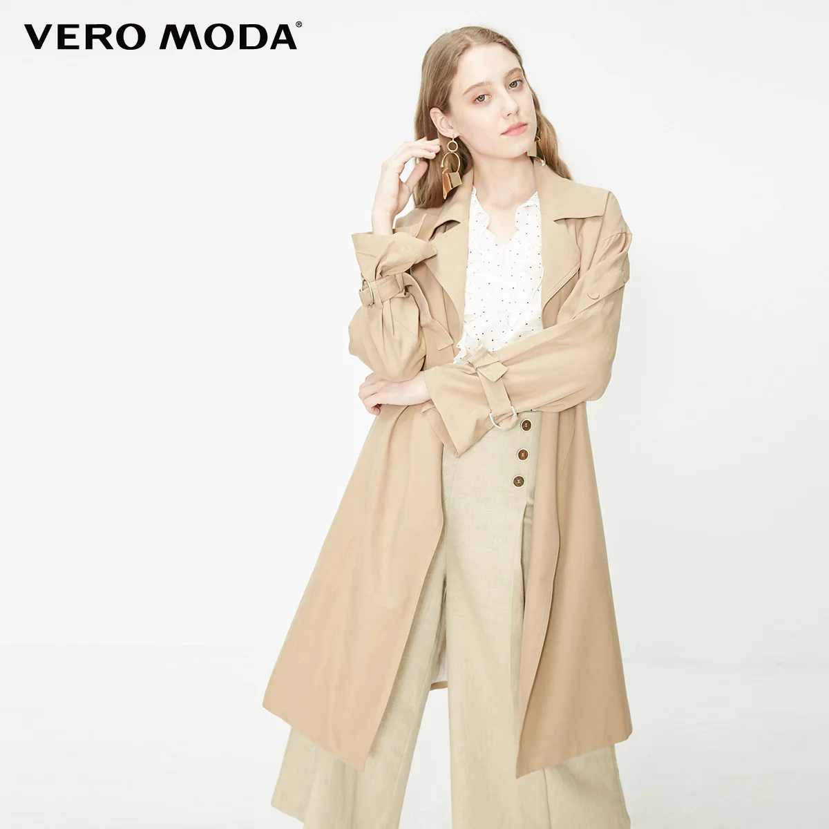 Vero Moda Женское пальто свободного кроя с декоративными пуговицами | 319121540