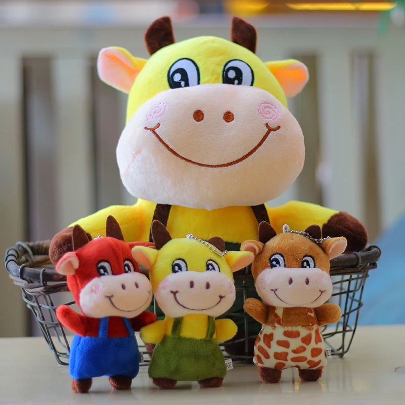 COW cattle Plush Cartoon Animal Toys Doll Kids Gif Stuffed Simulation plushie Soft Baby Kids toy anime Quality Children Disneey