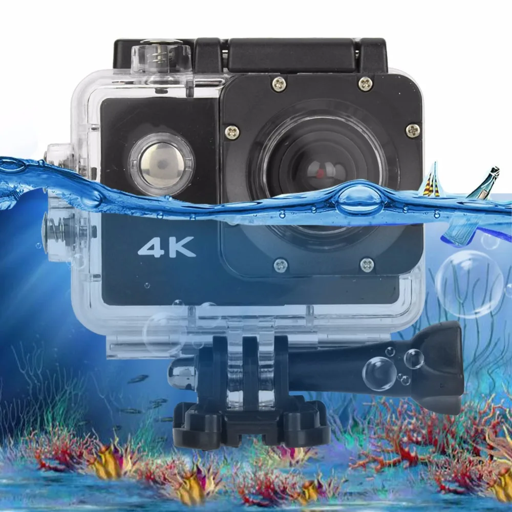 4K HD экшн-камера WiFi записывающая видеокамера подводная 30 м Водонепроницаемая камера рекордер с дистанционным управлением комплект спортивной камеры