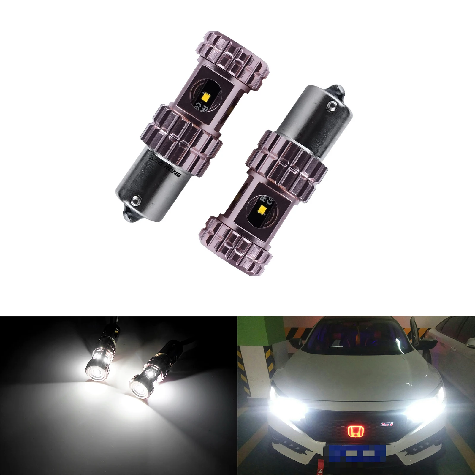 

2x P21W BA15s 30W ZES LED Bulb Tail Reverse Daytime Running Side Indicator Light