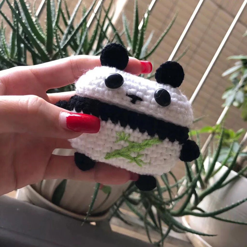 For AirPods Pro 2019 Case Knitted Lovely plush Anti-lost Protective Skin Cover For Air-Pods 3 Airpods Accessories 2019 1104#C