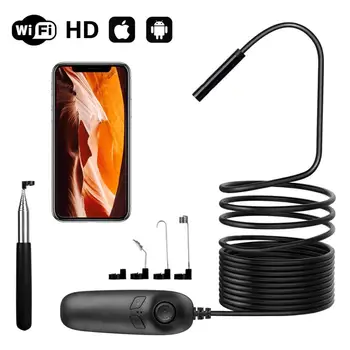 

Wireless endoscope camera 8mm WiFi borescope HD 1200P IP68 waterproof with adjustable Led lights for Android iPhone iPad