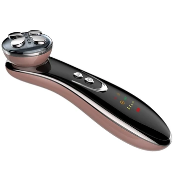 

RF Radio Hot Cold Eye Facial Multifunction 5 in 1 LED Photon Skin Care Device Face Skin EMS Mesotherapy Massager