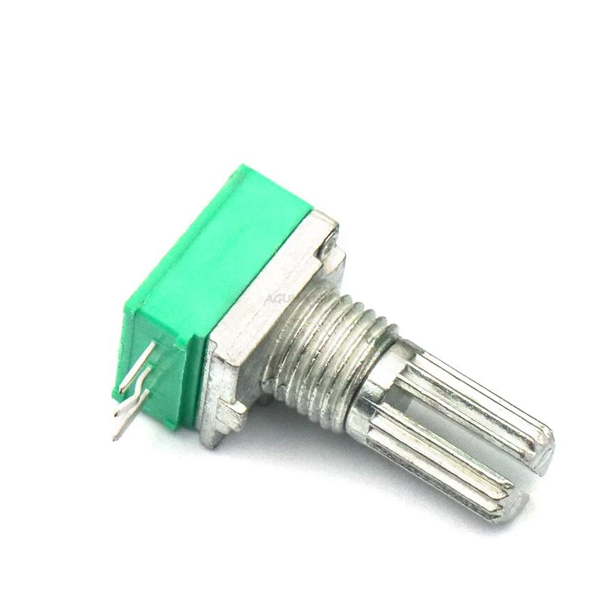 RK097N 5K 10K 20K 50K 100K 500K B5K 3pin shaft 15mm amplifier sealing potentiometer with switch 5pcs